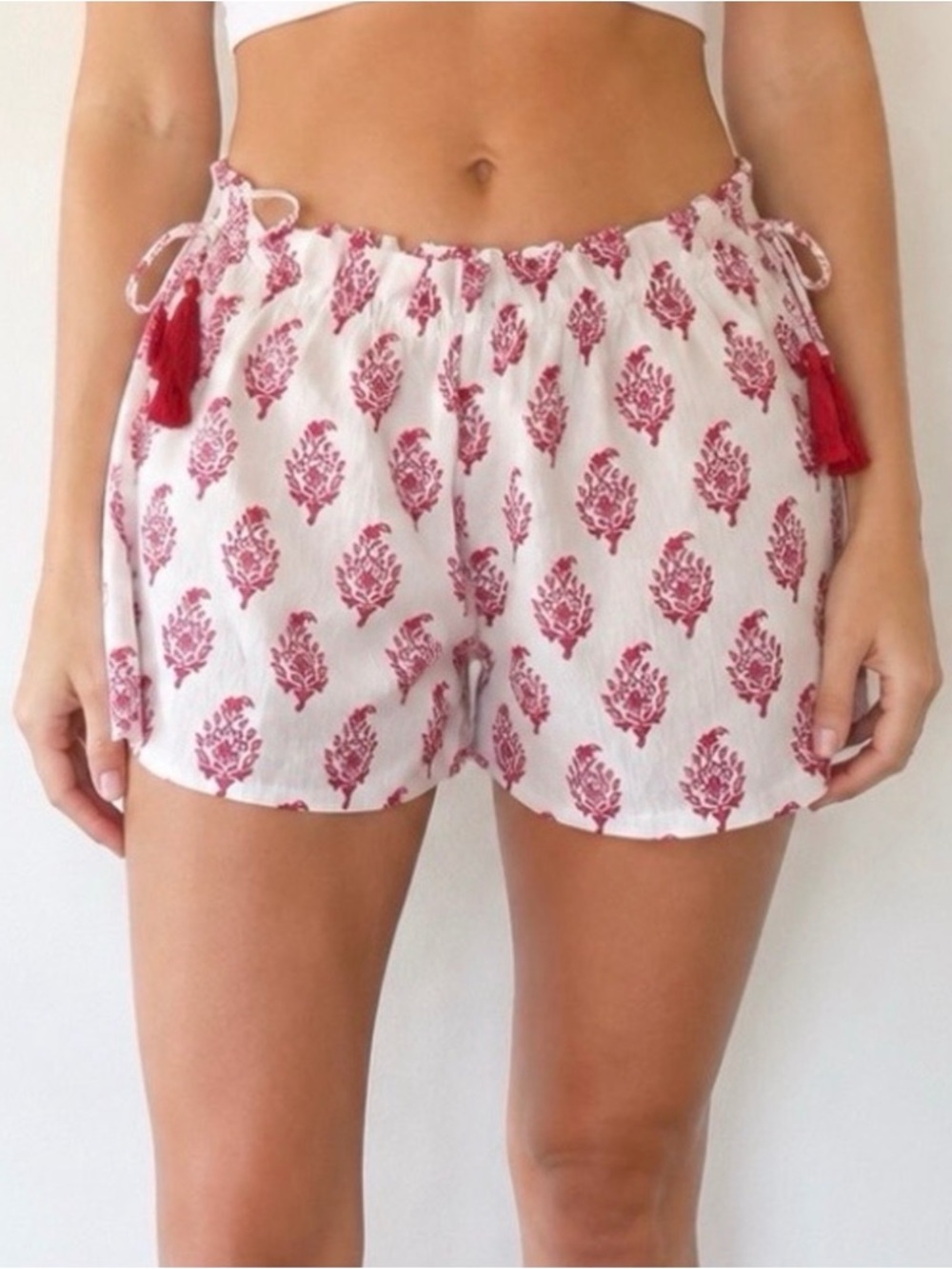 Roller Rabbit x Target Women's Bouquet Side-Tie Beach Pull-On Shorts in Pink XXL